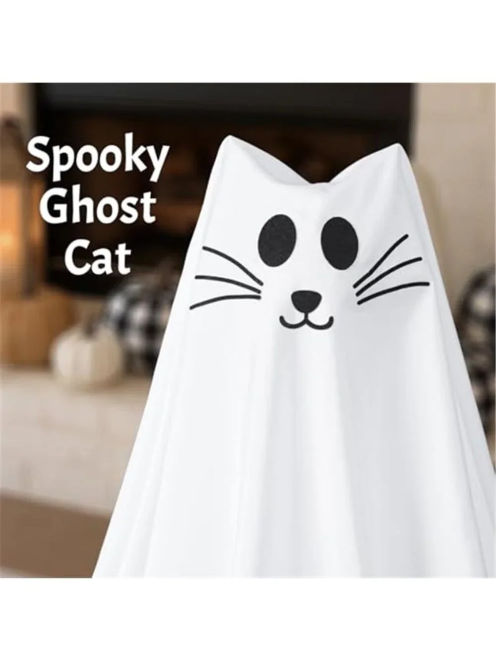 1 Pack Halloween Spooky Ghost Cat Outdoor Indoor Decoration - Picture 5 of 6